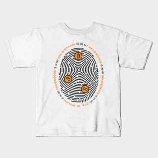 Bitcoin Fingerprint DNA Kids T-Shirt